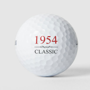 Classic 1954 70th Birthday Golf Balls