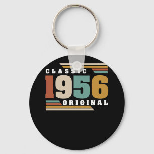 Classic 1956 Original 66th Birthday 66 Year Old Keychain