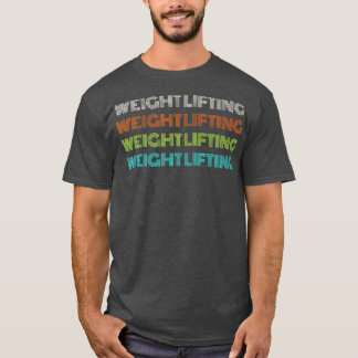 Classic 1970s Weight Lifting  T-Shirt