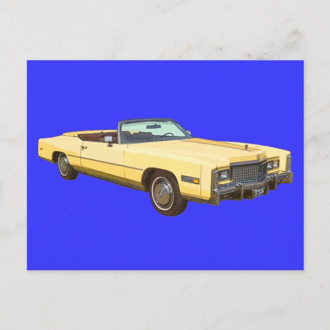 Classic 1975 Cadillac Eldorado Convertible Postcard (Front)