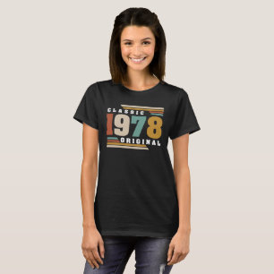 Classic 1978 Original 44th Birthday 44 Year Old T-Shirt