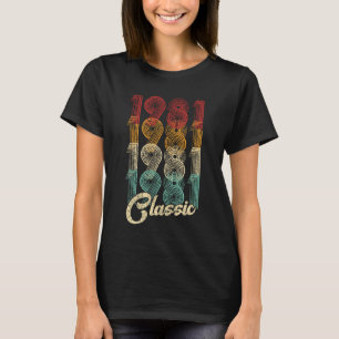 Classic 1981 Vintage 40th Birthday Gift T-Shirt