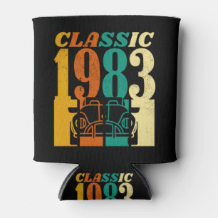 Classic 1983 Vintage Car 41st Birthday Can Cooler