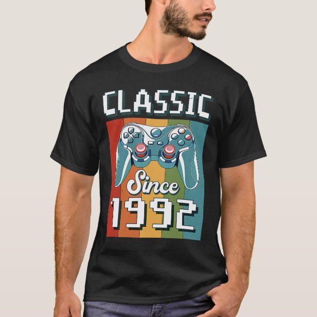 Classic 1992 31st Birthday Video Game Controller G T-Shirt (Front)