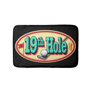 Classic 19th Hole Golf Bathroom Fun Bath Mat