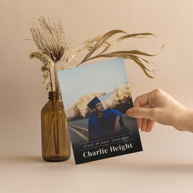 Classic 2023 Graduation Simple Photo Invitation (Creator Uploaded)