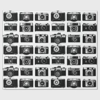 CLASSIC 35mm PHOTO FILM CAMERAS PATTERN Wrapping Paper