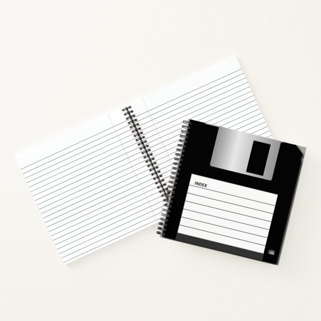 Classic 3.5" Floppy Disc Spiral Notebook (Inside)