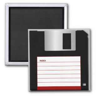Classic 3.5" Red Floppy Disk Magnet
