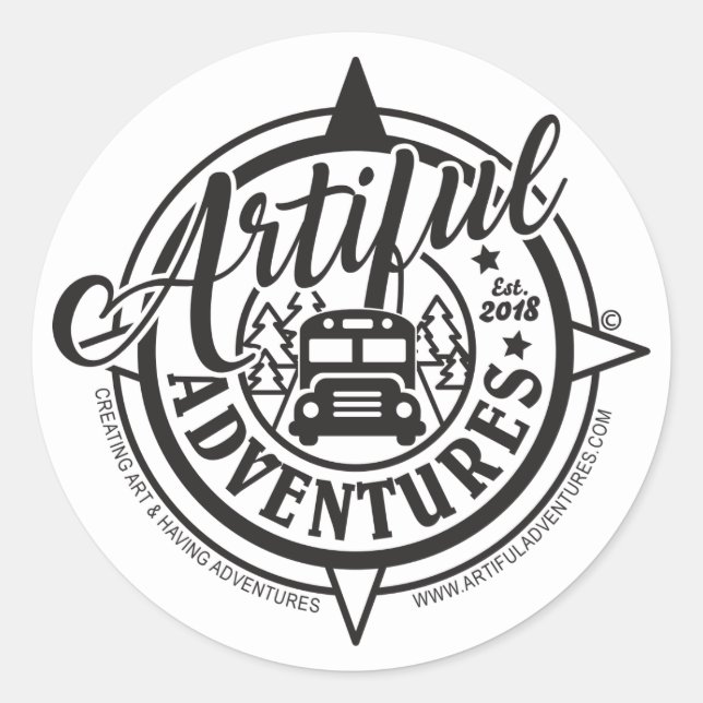 Classic 3" Round Stickers (Front)