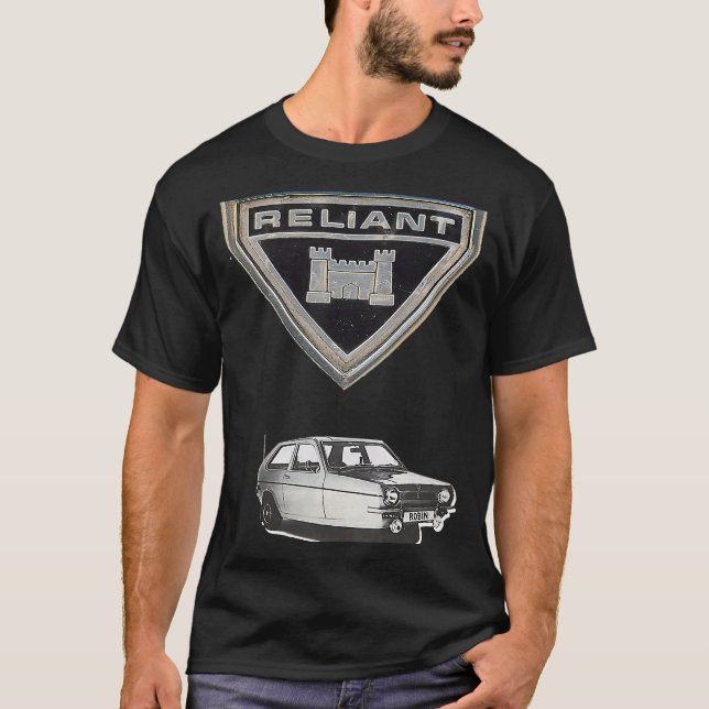 Classic 3 Wheel Car Reliant Robin MK T-Shirt (Front)