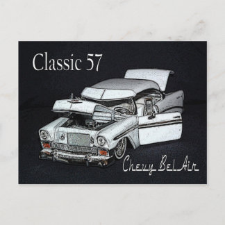 Classic 57 Chevy Bel Air Postcard