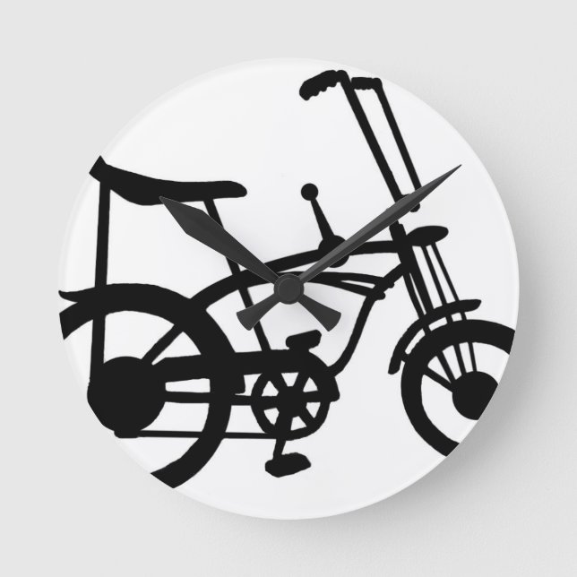 CLASSIC 60'S BIKE BICYLE SCHWINN STINGRAY BIKE ROUND CLOCK (Front)