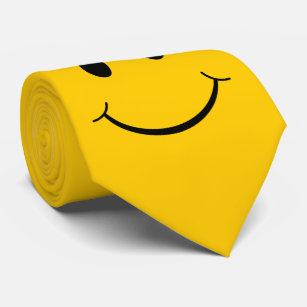 Classic 70's Yellow Happy Face Tie