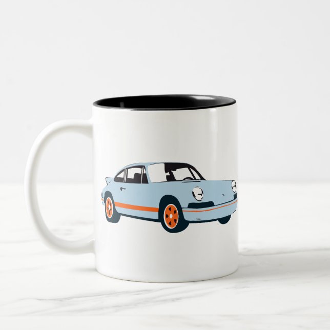 Classic 911 Racing Livery Two-Tone Coffee Mug (Left)