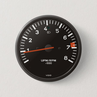 Classic 911 rev counter (old air-cooled car) 2 inch round button