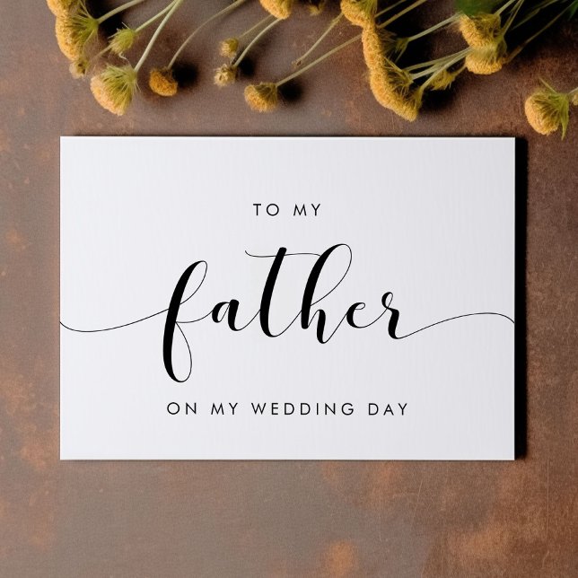 Classic à mon père sur ma carte de jour de mariage (Créateur téléchargé)