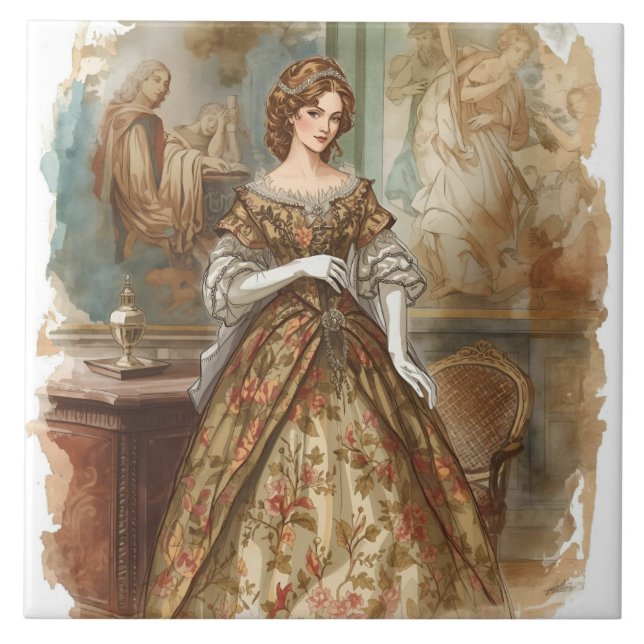 Classic, A Vision of Victorian Loveliness Tile (Front)