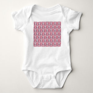 Classic abstract, geometric, stylish seamless patt baby bodysuit