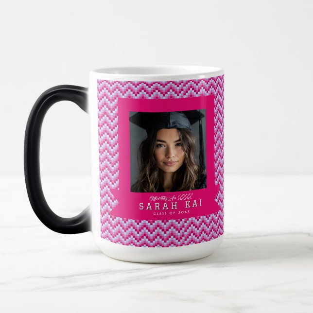 Classic Abstract Pattern Husband  Graduation Gift Magic Mug (Left)