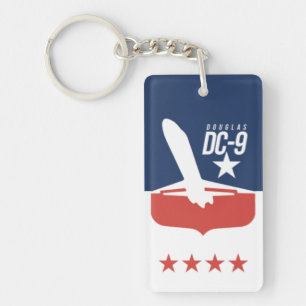 Classic Airline Airplane Keychain