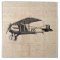 Classic Airplane Antique Aviation Art Script Paper