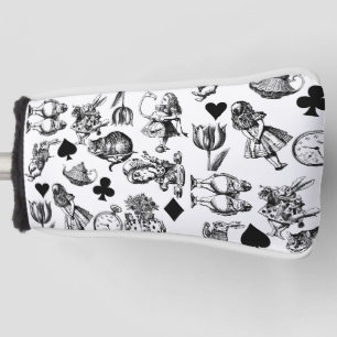 Classic Alice adventures in wonderland characters Golf Head Cover
