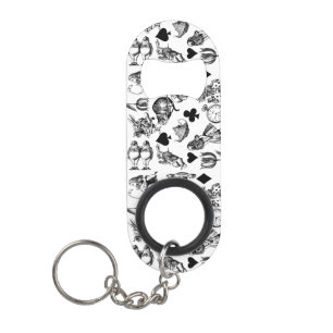 Classic Alice adventures in wonderland characters Keychain Bottle Opener