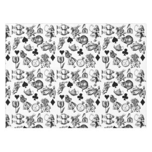 Classic Alice adventures in wonderland characters Tablecloth