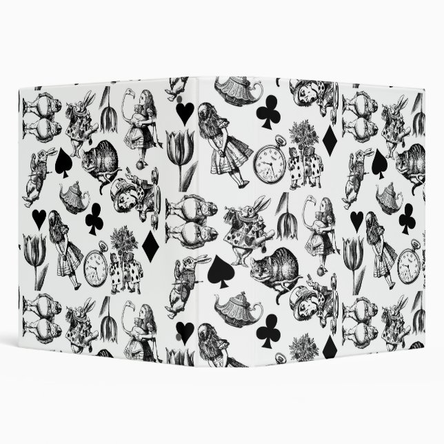  Classic Alice in Wonderland Characters: Original  Binder (Background)