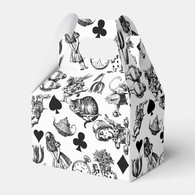  Classic Alice in Wonderland Characters: Original  Favor Box (Front Side)