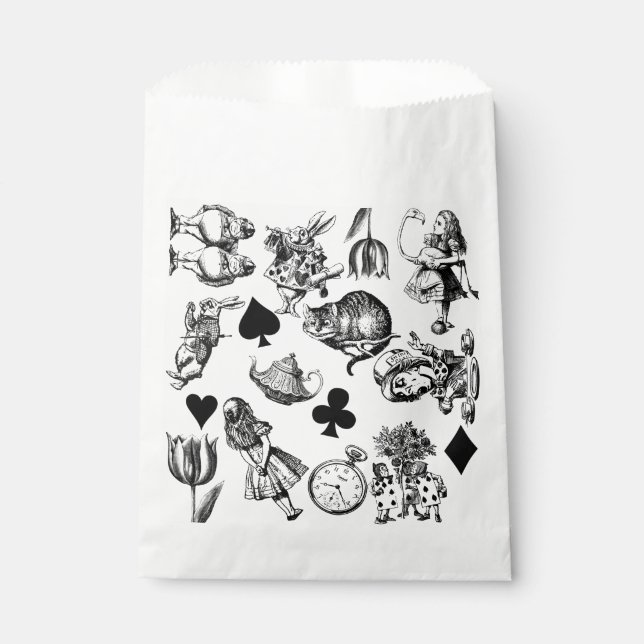  Classic Alice in Wonderland Characters: Original  Favour Bag (Front)