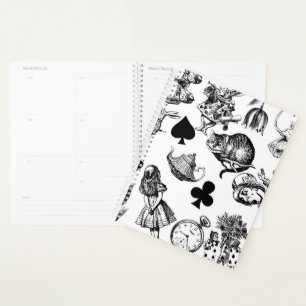  Classic Alice in Wonderland Characters: Original  Planner