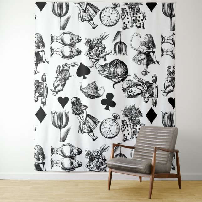  Classic Alice in Wonderland Characters: Original  Tapestry (In Situ)