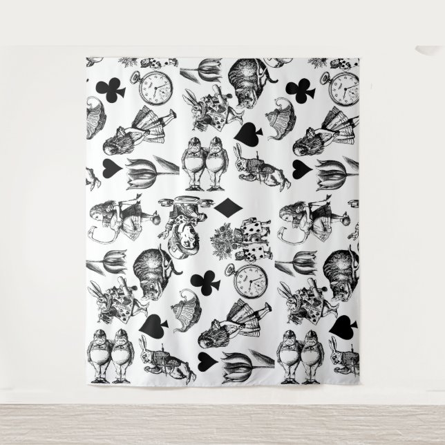  Classic Alice in Wonderland Characters: Original  Tapestry (Front)