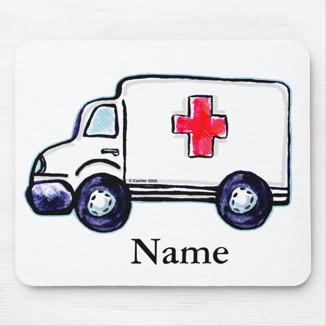 Classic Ambulance Mouse Pad (Front)