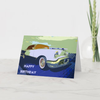 Classic  American Car Birthday Card
