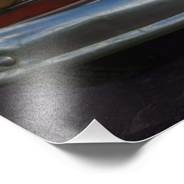 Classic American car in Vinales, Cuba Photo Print (Corner)