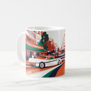 Classic American Cars Wall Art Print, Vintage cars Coffee Mug