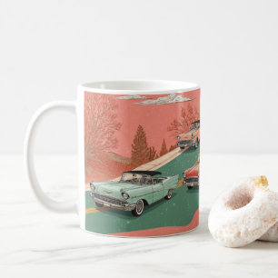 Classic American Cars Wall Art Print, Vintage cars Coffee Mug
