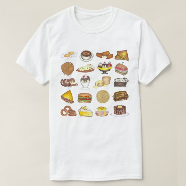 Classic American Lunch Counter Greasy Spoon Diner T-Shirt (Design Front)