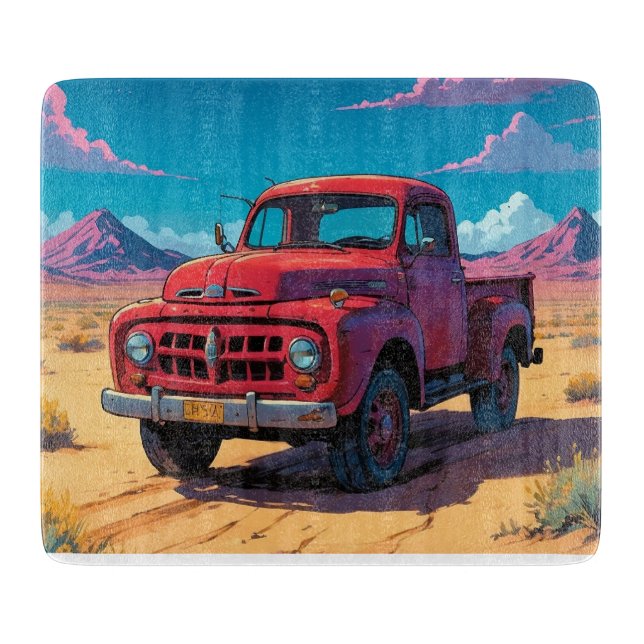 Classic American Pickup  Cutting Board (Front)