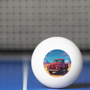 Classic American Pickup Ping Pong Ball