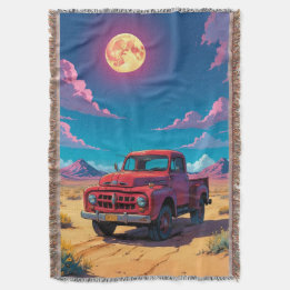 Classic American Pickup Throw Blanket