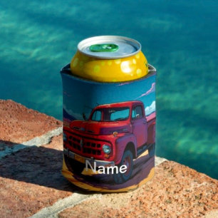 Classic American Pickup Truck Can Cooler
