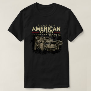 Classic American Rat Rods Dark Apparel T-Shirt