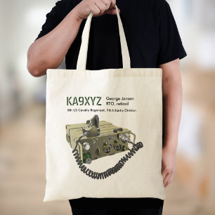 Classic AN/PRC-77 Military Portable Transceiver  Tote Bag