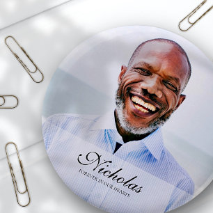 Classic and Simple Photo Memorial 2 Inch Round Button