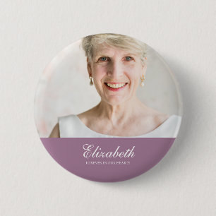 Classic and Simple Photo Memorial 2 Inch Round Button