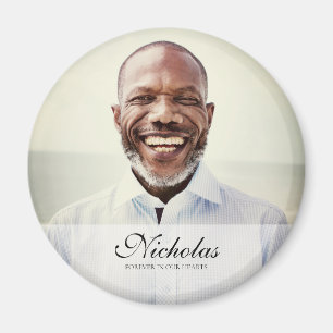 Classic and Simple Photo Memorial Magnet
